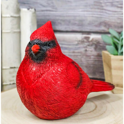 置物  Birds Red Cardinal Winston Porter Faux Taxidermy Realistic Northern Male Cardinal